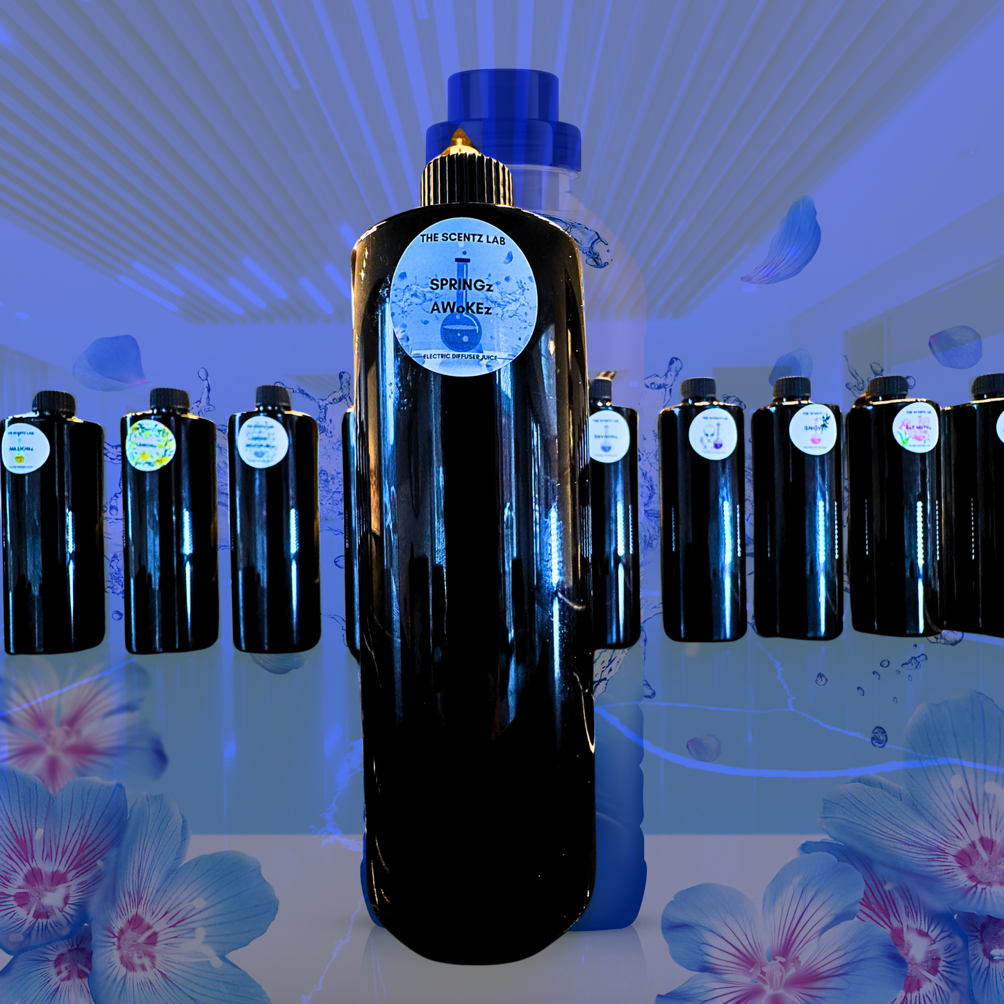 Spring awakening Humidifier juice the SCENTZ lab Little Spanish cleaning company ELLIGANCE luxury fragrance aroma therapy electric diffuser juices 